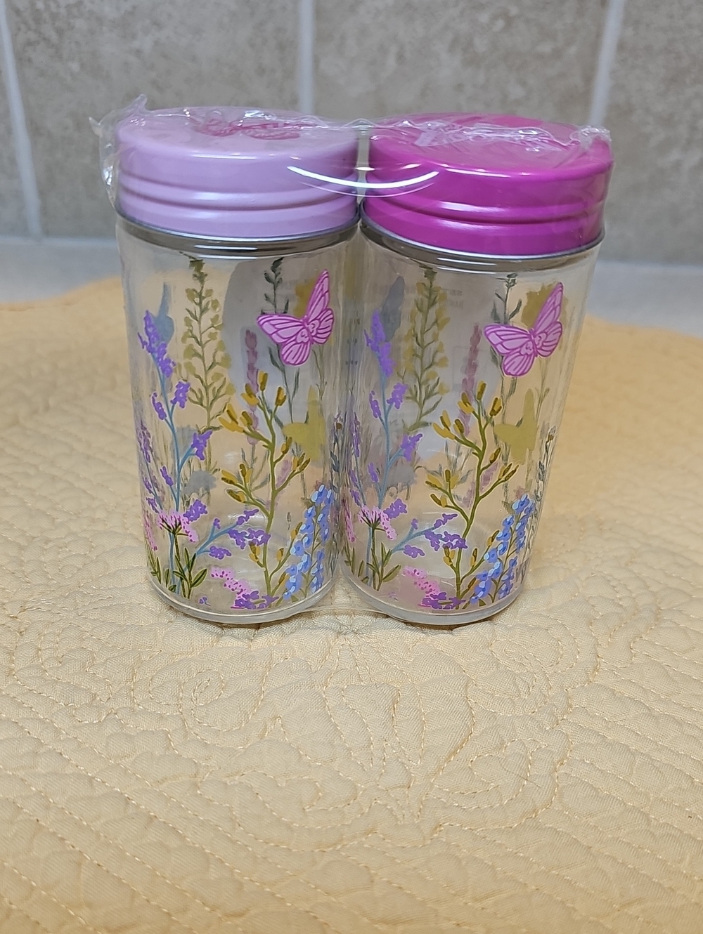 Dolly Parton Wildflower 2pc. Glass Spice Shaker Set